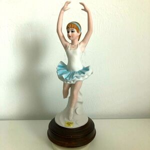Vintage Genuine Porcelain Ballerina Music Box